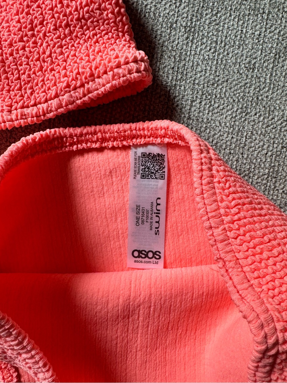 ASOS crinkle high leg bikini set - Picture 5 of 5